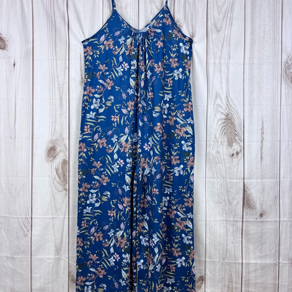 Anrabess Jumpsuit Boho Loose Casual Summer Style Loose Fit Relaxed Blue Size XL - Picture 3 of 16